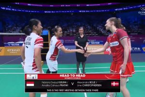 2025年 苏迪曼杯 G 女双 法布里安娜·德维普吉·库苏马&阿玛莉亚·卡哈亚·普拉蒂维[印尼] vs [丹麦]&莱恩·克里斯托弗森