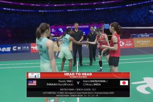 2025年 苏迪曼杯 G 女双 陈康乐&蒂娜·穆拉利塔兰[马来西亚] vs [日本]松山奈未&志田千阳