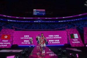2025年 苏迪曼杯 G 混双 吕俊玮&付智恩[中国香港] vs [阿尔及利亚]科西拉·马梅里&塔妮娜·马梅里