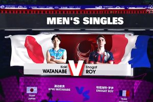 2025年 苏迪曼杯 G 男单 渡边航贵[日本] vs [法国]埃诺加特·罗伊