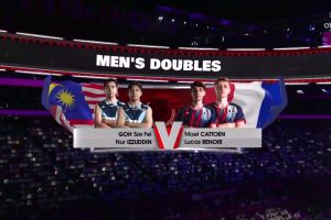 2025年 苏迪曼杯 G 男双 吴世飞&伊祖丁[马来西亚] vs [法国]马尔·卡托恩&卢卡斯·雷诺