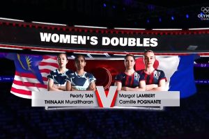 2025年 苏迪曼杯 G 女双 陈康乐&蒂娜·穆拉里塔兰[马来西亚] vs [法国]玛格特·兰伯特&卡米尔·波格南特