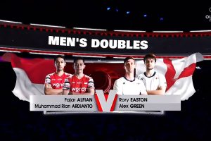 2025年 苏迪曼杯 QF 男双 法加尔·阿尔菲安&穆罕默德·阿迪安托[印度尼西亚] vs [英格兰]罗里·伊斯顿&亚历克斯·格林