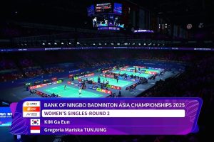 2025年 亚洲锦标赛 QF 女单 金佳恩[韩国] vs [印度尼西亚]格蕾戈丽亚·玛丽斯卡·东宗