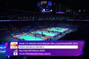 2025年 亚洲锦标赛 QF 混双 叶睿庆&萧紫萱[马来西亚] vs [日本]绿川大辉&斋藤夏
