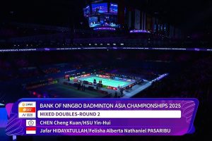 2025年 亚洲锦标赛 QF 混双 陈政宽&许尹鏸[中国台北] vs [印度尼西亚]贾法尔·希达亚图拉&费利沙·艾伯塔·纳撒尼尔·帕萨里布