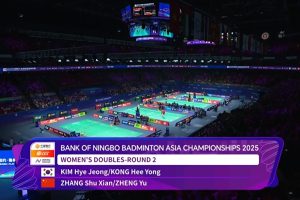 2015年 亚洲锦标赛 QF 女双 金慧贞&孔熙容[韩国] vs [中国]张殊贤&郑雨