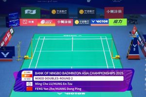 2025年 亚洲锦标赛 QF 混双 卢明哲&洪恩慈[中国台北] vs [中国]冯彦哲&黄东萍