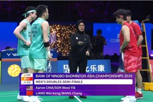 2025年 亚洲锦标赛 SF 男双 谢定峰&苏伟译[马来西亚] vs [中国]梁伟铿&王昶