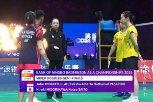 2025年 亚洲锦标赛 QF 混双 贾法尔·希达亚图拉&费利沙·艾伯塔·纳撒尼尔·帕萨里布[印度尼西亚] vs [日本]绿川大辉&斋藤夏