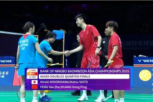 2025年 亚洲锦标赛 QF 混双 绿川大辉&斋藤夏[日本] vs [中国]冯彦哲&黄东萍