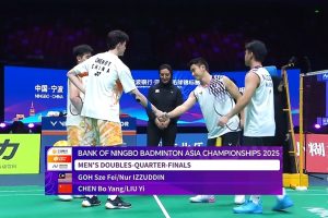 2025年 亚洲锦标赛 QF 男双 吴世飞&努尔·伊祖丁·鲁姆萨尼[马来西亚] vs [中国]陈柏阳&刘毅