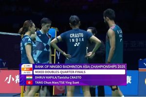 2025年 亚洲锦标赛 QF 混双 德鲁夫·卡皮拉&塔尼莎·克拉斯托[印度] vs [中国香港]邓俊文&谢影雪