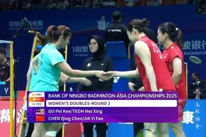 2025年 亚洲锦标赛 R16 女双 吴佩琪&张湄鑫[马来西亚] vs [中国]陈清晨&贾一凡