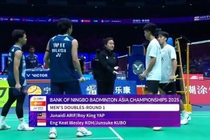 2025年 亚洲锦标赛 R16 男双 朱奈迪·阿里夫&叶睿庆[马来西亚] vs [新加坡]高永杰&窪纯佑