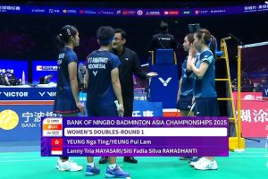 2025年 亚洲锦标赛 R16 女双 杨雅婷&杨霈霖[中国香港] vs [印尼]兰尼·特里亚·马亚萨里&茜蒂·法迪亚·席尔瓦·拉马丹蒂
