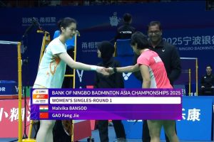 2025年 亚洲锦标赛 R32 女单 马尔维卡·班索德[印度] vs [中国]高昉洁