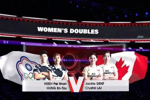 2025年 苏迪曼杯 G 女双 谢沛珊&洪恩慈[中国台北] vs [加拿大]杰基·登特&克里斯托·赖