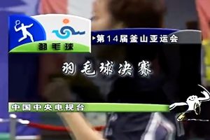 2002年 第14届釜山亚运会 F 女双 罗景民&李静元[韩国] vs [中国]高崚&黄穗