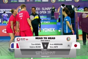 2025年 印度公开赛 QF 混双 汤姆·吉凯尔&德尔菲娜·德尔吕[法国] vs [日本]绿川大辉&斋藤夏