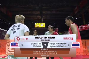 2025年 印尼大师赛 QF 混双 陈堂杰&杜颐沩[马来西亚] vs [泰国]德差波·普瓦拉努克罗&苏皮萨拉·帕维斯坦帕