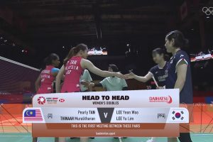 2025年 印尼大师赛 SF 女双 陈康乐&蒂娜·穆拉利塔兰[马来西亚] vs [韩国]李延宇&李幽琳