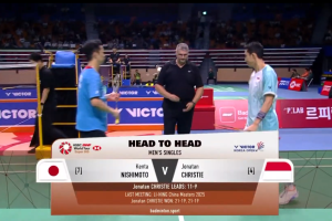 2025年 韩国公开赛 QF 男单 西本拳太[日本] vs [印尼]乔纳坦·克里斯蒂