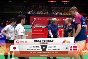 2025年 李宁香港公开赛 QF 混双 渡边雄太&松友美佐纪[日本] vs [丹麦]杰斯帕·托夫特&艾米丽·麦格兰德