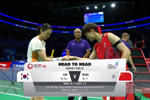 2025年 李宁中国大师赛 QF 女单 金佳恩[韩国] vs [中国]王祉怡