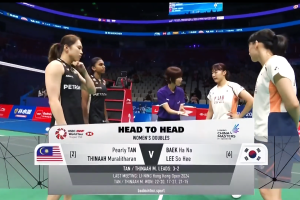 2025年 李宁中国公开赛 QF 女双 陈康乐&蒂娜·穆拉利塔兰[马来西亚] vs [韩国]白荷娜&李绍希