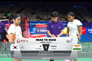 2025年 李宁中国公开赛 QF 女单 安洗莹[韩国] vs [印度]普萨拉·文卡塔·辛杜