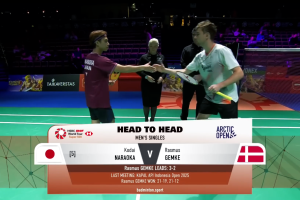 2025年 北极公开赛 QF 男单 奈良冈功大[日本] vs [丹麦]拉斯穆斯·格姆克