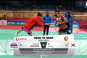 2023年 印度公开赛 QF 女单 李美妙[泰国] vs [韩国]安洗莹