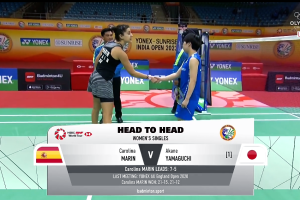 2023年 印度公开赛 QF 女单 卡罗琳娜·马林·马丁[西班牙] vs [日本]山口茜