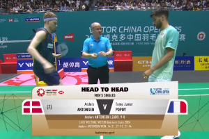 2025年 中国公开赛 QF 男单 安东森[丹麦] vs [法国]托马·朱尼尔·波波夫
