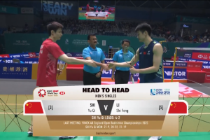 2025年 中国公开赛 QF 男单 石宇奇[中国] vs [中国]李诗沣