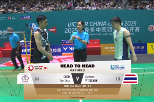 2025年 中国公开赛 QF 男单 周天成[中国台北] vs [泰国]昆拉武特