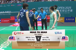 2025年 中国公开赛 QF 男双 万炜聪&郑凯文[马来西亚] vs [马来西亚]谢定峰&苏伟译