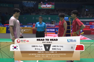 2025年 中国公开赛 QF 男双 姜珉赫&奇东柱[韩国] vs [中国]梁伟铿&王昶