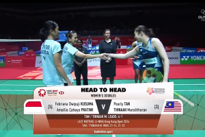 2025年 马来西亚大师赛 QF 女双 法布里安娜·德维普吉·库苏马&阿玛莉亚·卡哈亚·普拉蒂维[] vs [马来西亚]陈康乐&蒂娜·穆拉利塔兰