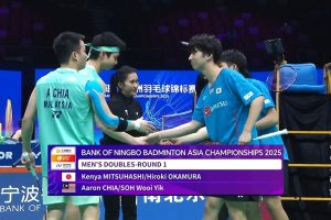 2025年 亚洲锦标赛 R32 男双 三桥健也&冈村洋辉[日本] vs [马来西亚]谢定峰&苏伟译
