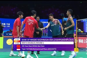 2025年 亚洲锦标赛 R32 男双 谢浩南&曾维瀚[中国] vs [印度尼西亚]法贾尔·阿尔菲安&穆罕默德·里安·阿迪安托