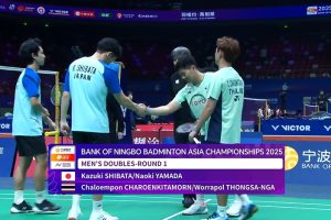 2025年 亚洲锦标赛 R32 男双 柴田一树&山田尚辉[日本] vs [泰国]查能蓬·查罗恩基塔蒙&沃拉波尔·通萨