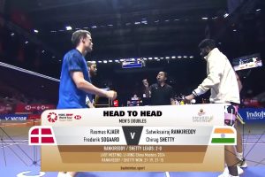 2025年 印尼公开赛 QF 男双 拉斯穆斯·克亚尔&弗雷德里克·索加德[丹麦] vs [印度]萨特维克·赛拉杰·兰基雷迪&奇拉格·钱德拉谢卡尔·谢提