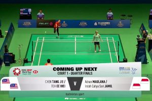 2025年 澳门公开赛 QF 混双 陈堂杰&杜颐沩[马来西亚] vs [印尼]阿德南·毛拉纳&英达·卡亚·萨里·贾米尔