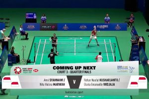 2025年 澳门公开赛 QF 混双 阿姆里·西亚纳维&妮塔·维奥莉娜·马瓦尔[印尼] vs [印尼]雷汉·诺法勒·库沙扬托&格罗里亚·埃马努埃莱·维德佳佳