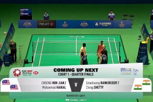 2025年 澳门公开赛 QF 男双 钟鸿健&海卡尔·穆罕默德[马来西亚] vs [印度]萨特维克·赛拉杰·兰基雷迪&奇拉格·钱德拉谢卡尔·谢提