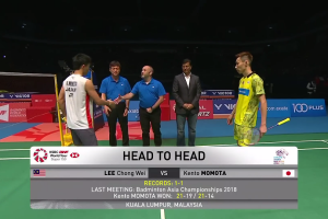 2018年 马来西亚公开赛 F 男单 桃田贤斗[日本] vs [马来西亚]李宗伟