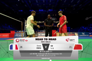 2025年 丹麦公开赛 QF 男单 克里斯托·波波夫[法国] vs [中国]石宇奇