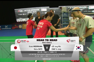 2025年 丹麦公开赛 QF 混双 绿川大辉&斋藤夏[日本] vs [韩国]李钟民&蔡侑玎
